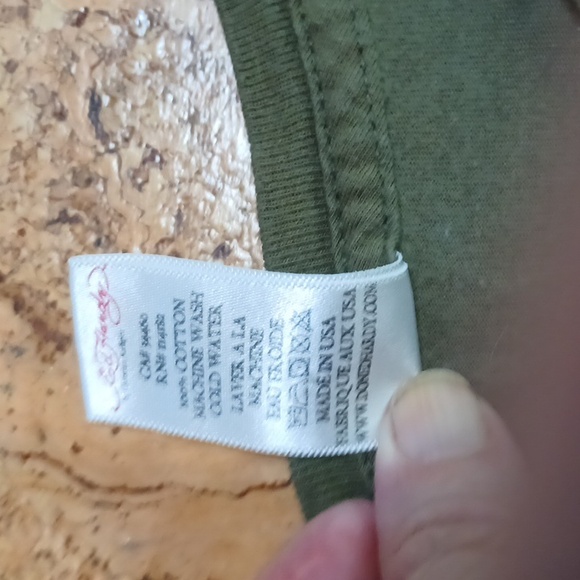 Ed Hardy By Chritian Audigier Men's Long Sleeve Tee Shirt Olive/Cream Size L - Picture 3 of 10